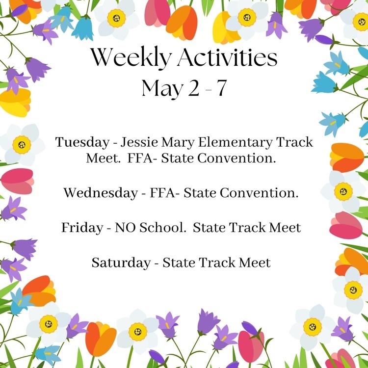 weekly activities 5-2